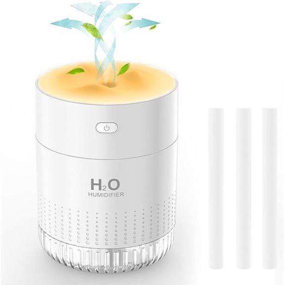 Portable Mini Humidifier with Night Light and USB