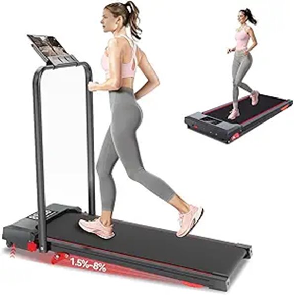 Walking Pad Treadmill with Incline Remote Portable