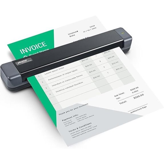 Plustek S410 Plus Portable Sheet-Fed Document Scanner