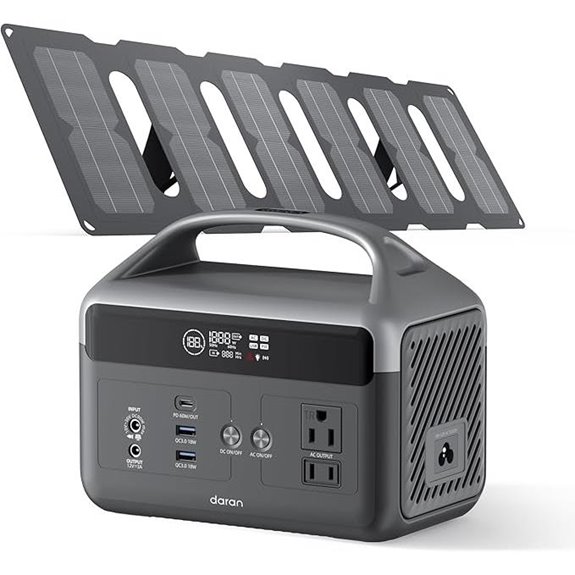 DaranEner Portable Solar Power Station with Foldable Panels