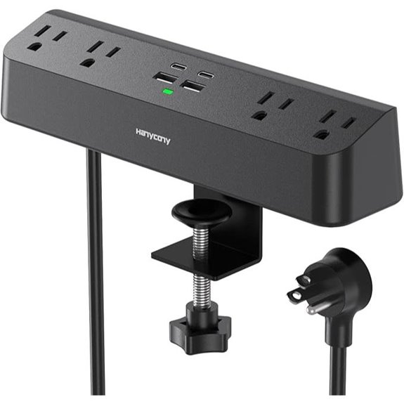 HANYCONY Power Strip with USB-C & Outlets