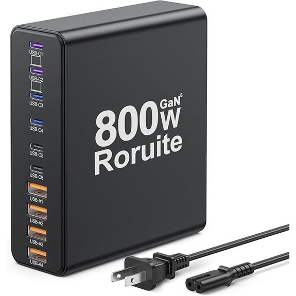 800W 10-Port USB-C Charging Station for iPhone and MacBook