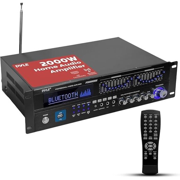 Pyle 6-Channel 2000W Home Audio Amplifier