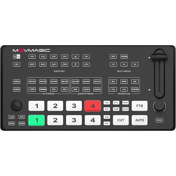 Movmagic M4E Pro 5CH Video Mixer Switcher