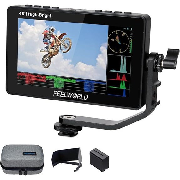 FEELWORLD F5 Prox 5.5 DSLR Monitor with Power Kit