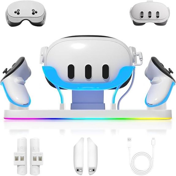 Meta Quest 3/3S Charging Dock with Batteries