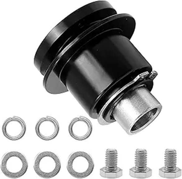360° Steering Wheel Quick Release Disconnect Hub Kit with Bolts and Washer