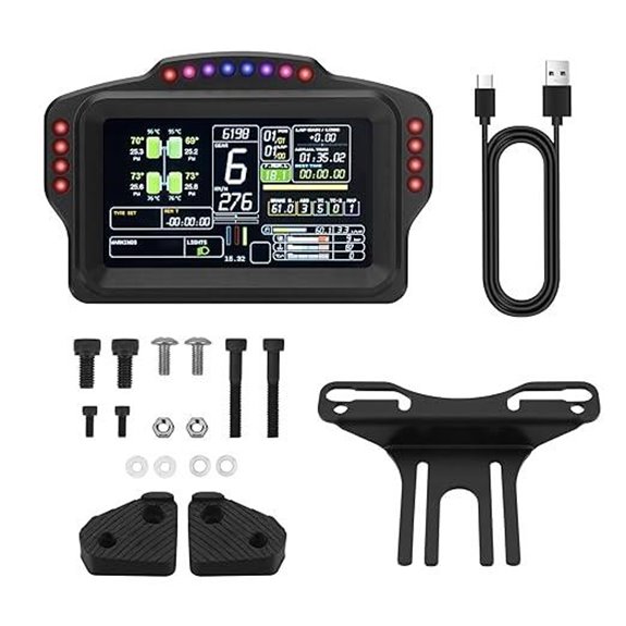 DV480 PRO V5 Racing Dashboard with 5 Screen & RGB LEDs
