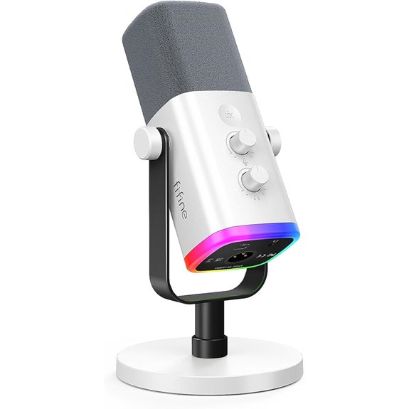 FIFINE AM8 RGB Gaming Microphone for Streaming