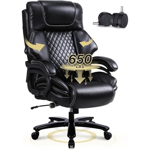 Heavy Duty Big & Tall Office Chair with Lumbar Support