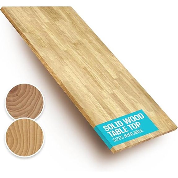 Solid Wood Desk Top 55x24 Rubberwood