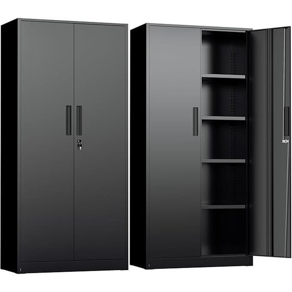 secure metal storage cabinet