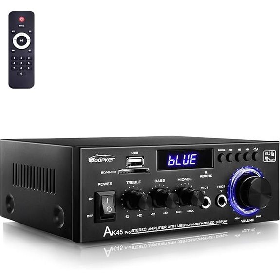 AK45 Pro Stereo Amplifier with Bluetooth and USB