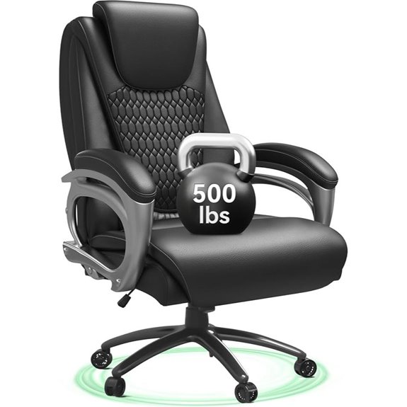 Heavy Duty Big & Tall Office Chair with Wheels