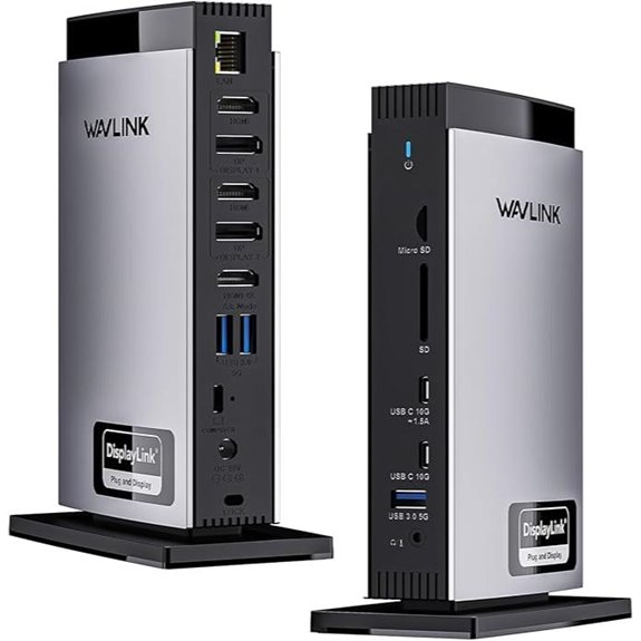 WAVLINK 3-Monitor Docking Station with 4K Output