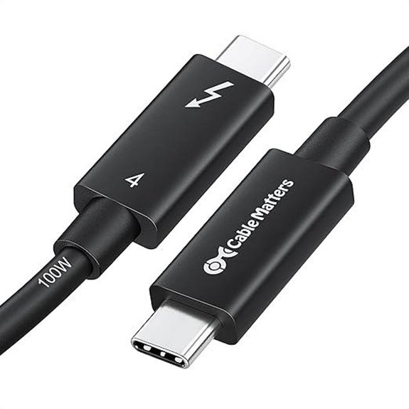 Cable Matters Thunderbolt 4 Cable 6.6 ft with 100W