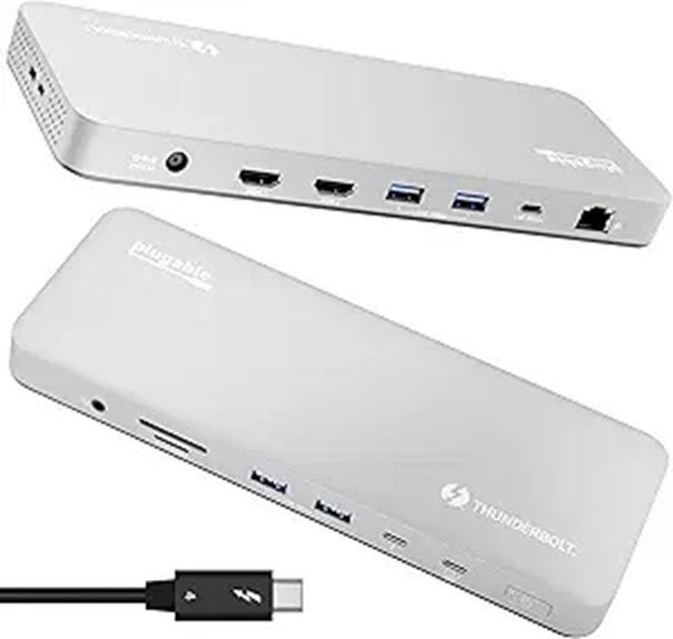 Plugable Thunderbolt 4 Dock for MacBook Air & Pro