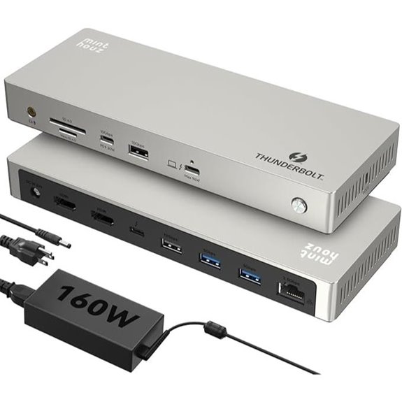Minthouz Thunderbolt 4 Dock with 8K Ethernet USB