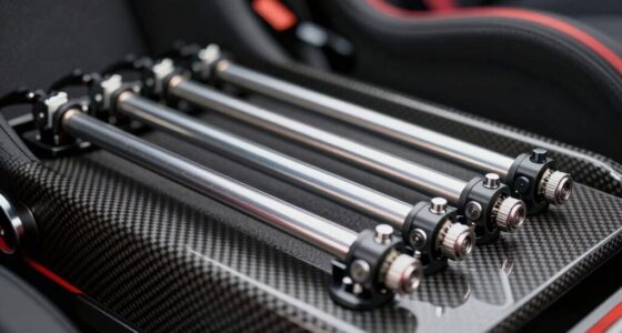 top racing seat slider rails