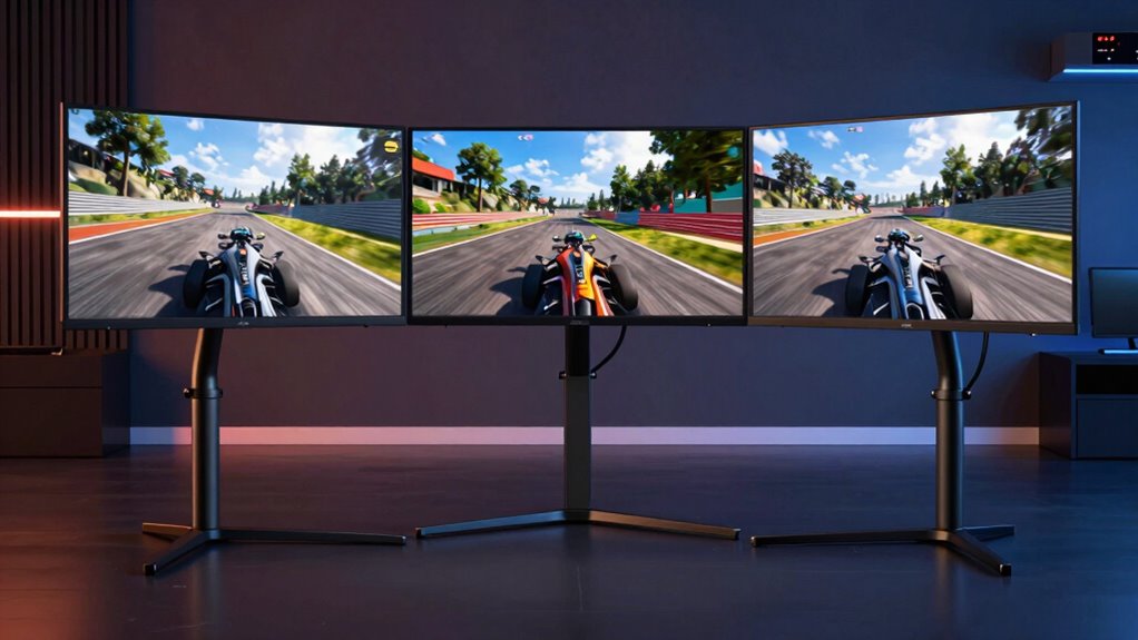 top triple monitor stands