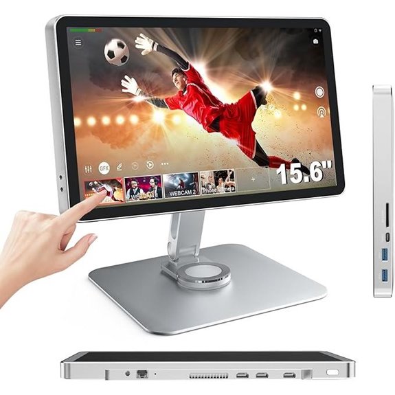 All-in-One 15.6 Touch Screen Video Switcher Monitor