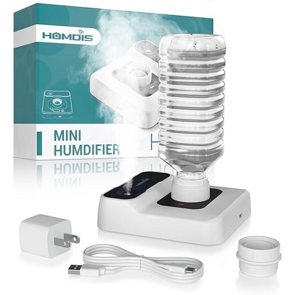 Portable Travel Humidifier with Night Light and Auto-Off