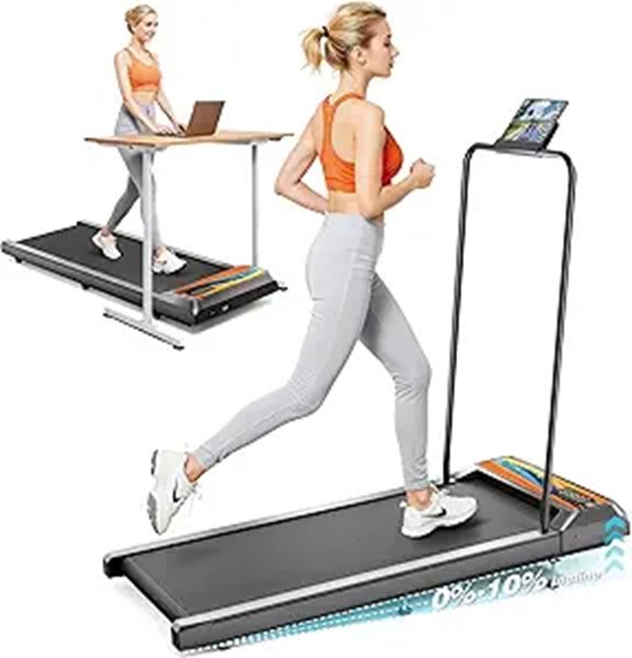 Walking Pad Treadmill with 10% Incline