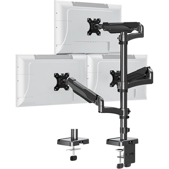 Triple Monitor Mount for 32 Screens Gas Spring