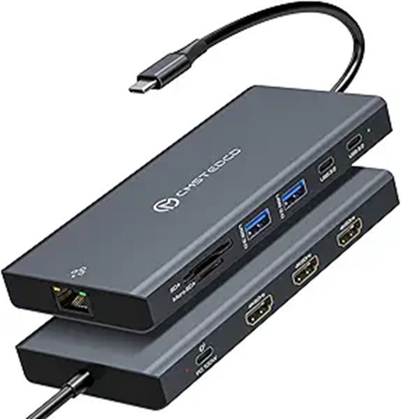 USB-C Docking Station with Triple HDMI and Ethernet