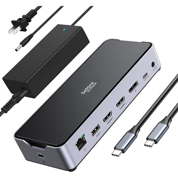 USB C Docking Station for 3 Monitors