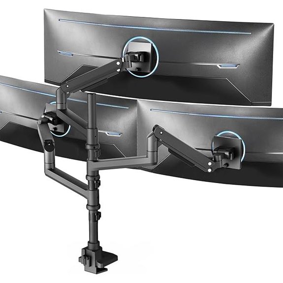 VIVO Triple Ultrawide Monitor Desk Mount