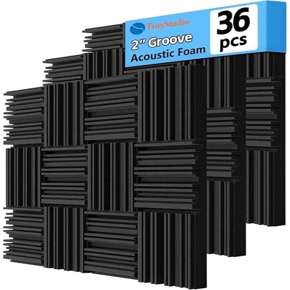 TroyStudio Acoustic Foam Panels 12x12x2 Inches 36 Pack