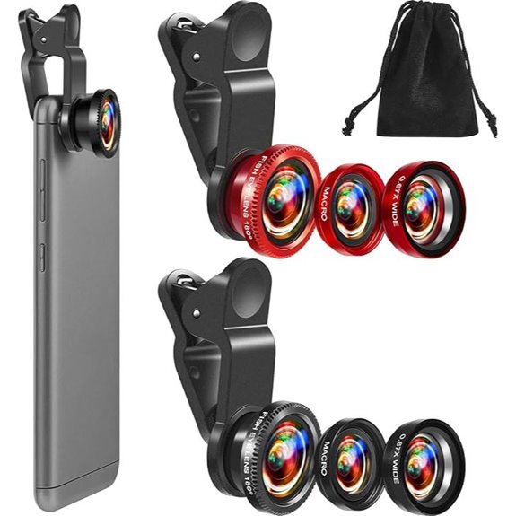 Flutesan 2 Pack 3-in-1 Phone Camera Lens Kit
