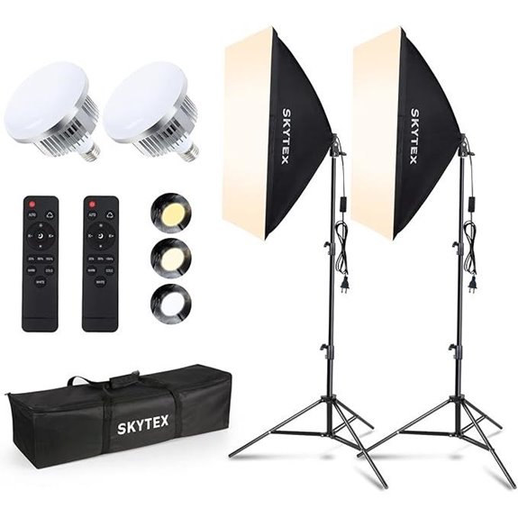 Skytex 2-Pack Softbox Lighting Kit with LED Bulbs