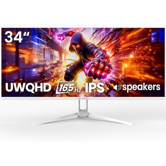 CRUA 34 Ultrawide Gaming Monitor 165Hz FreeSync