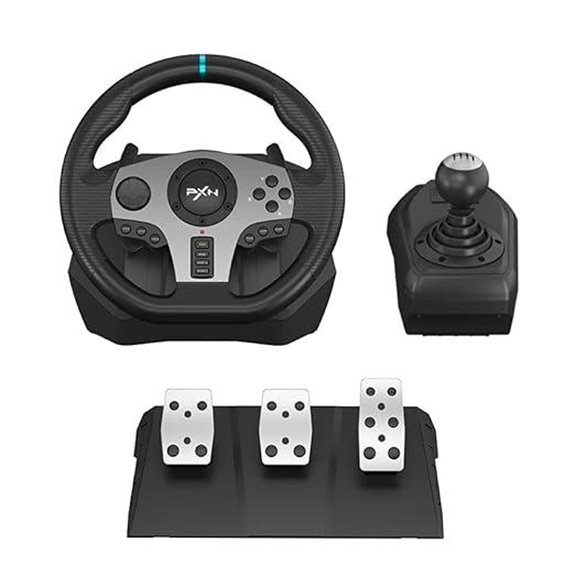 PXN V9 Universal Race Steering Wheel and Pedals Bundle