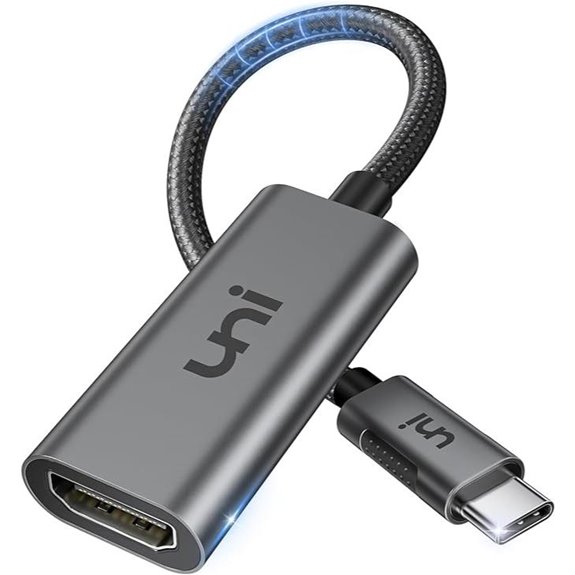 uni USB-C to HDMI 4K Adapter for MacBook & More