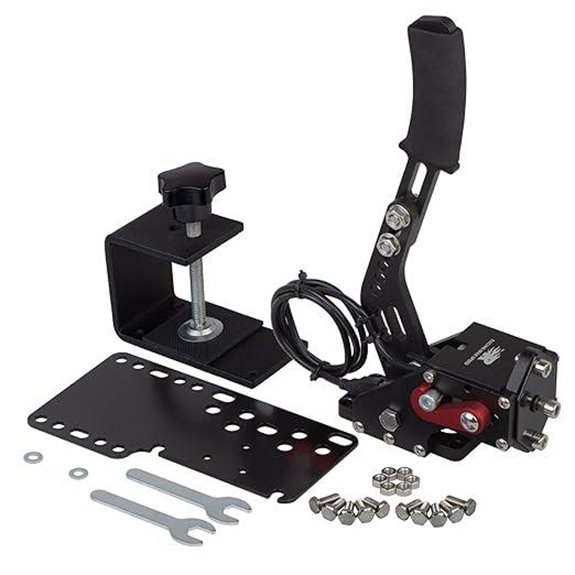 CNRAQR PC Racing Game USB Handbrake with Fixing Clip