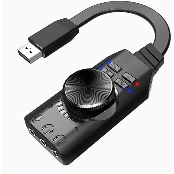 MEIRIYFA USB Sound Card with 7.1 Surround Sound