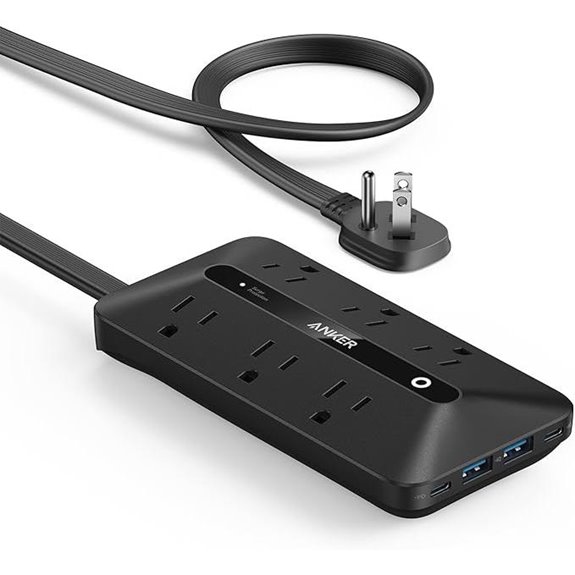 Anker 10-in-1 Flat Plug Power Strip with USB