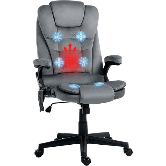 HOMCOM 6-Point Vibrating Massage Office Chair