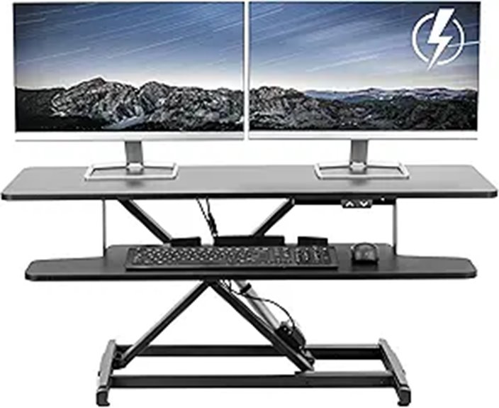 VIVO 42 Electric Sit-Stand Desk Converter