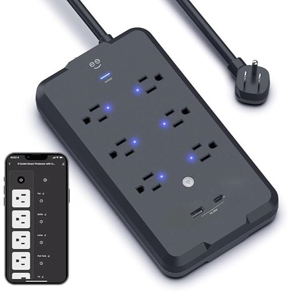 Geeni Smart Power Strip with Voice & WiFi Control