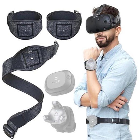 Skywin VR Tracker Belt & Hand Straps (Trackers Not Included)
