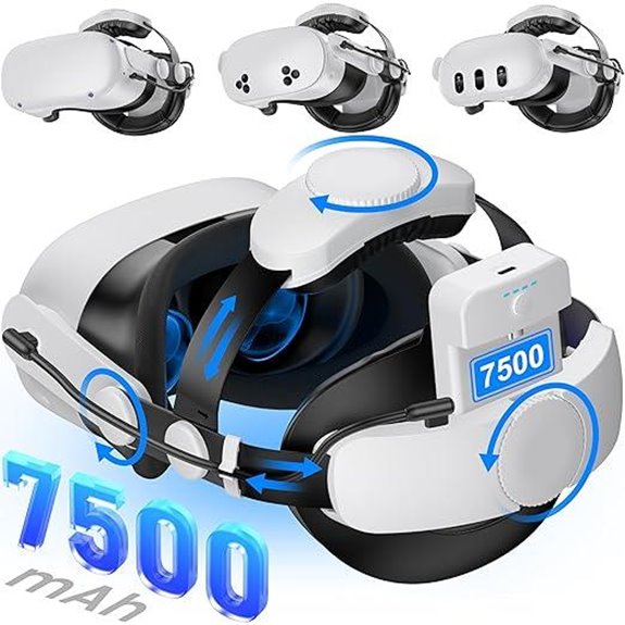 Kawaye VR Head Strap with Hot-Swap Batteries