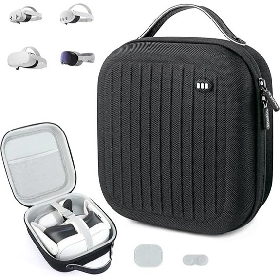 vr headset case with lens protector