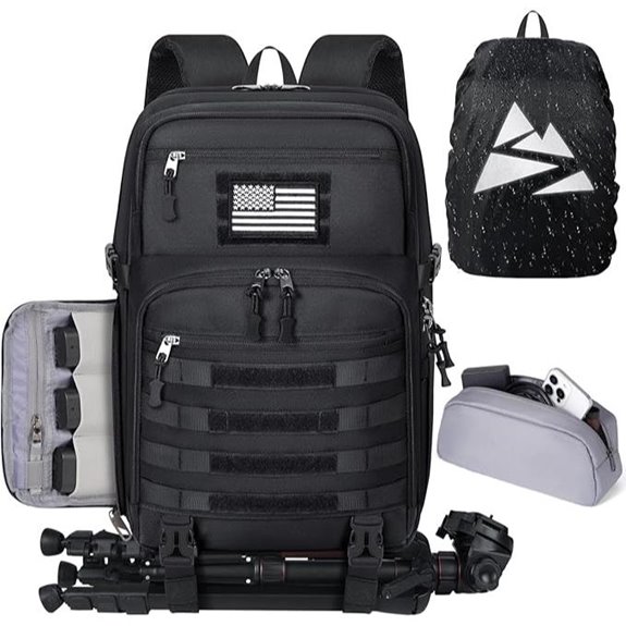 SDYSM Waterproof DSLR Camera Backpack with Rain Cover