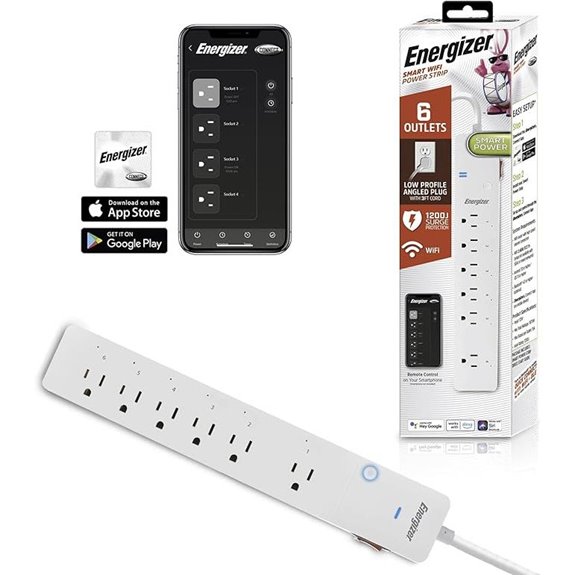 Energizer Connect Smart Surge Protector with Wi-Fi
