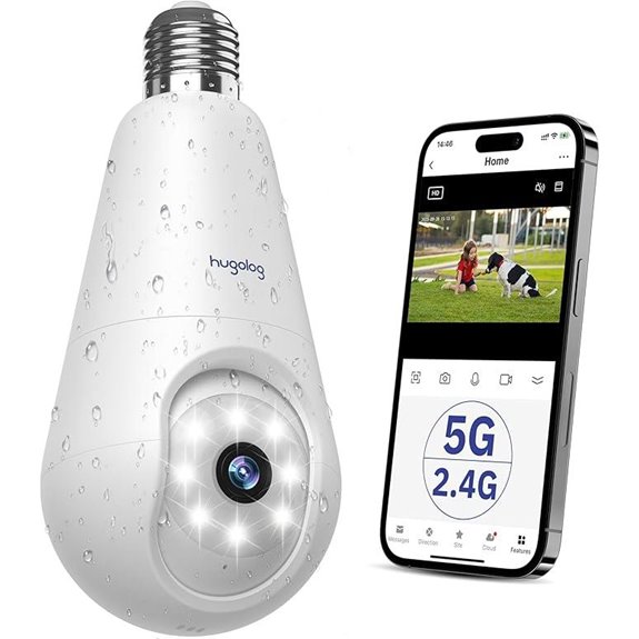 Hugolog 2K 3MP WiFi Security Camera with Siren