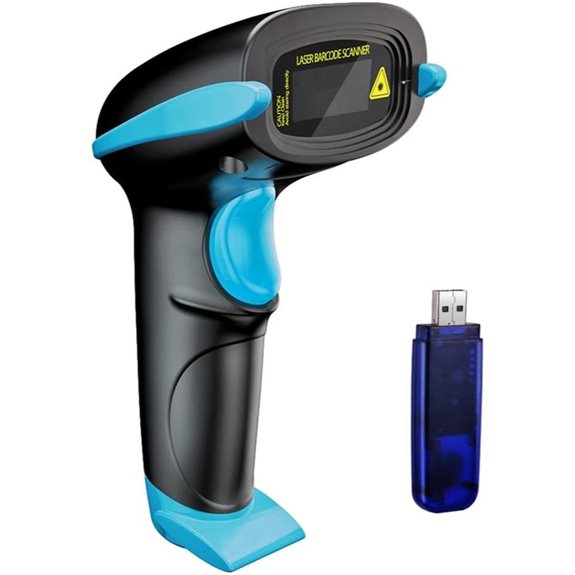 NADAMOO Wireless Barcode Scanner with USB Receiver
